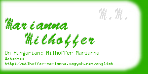 marianna milhoffer business card